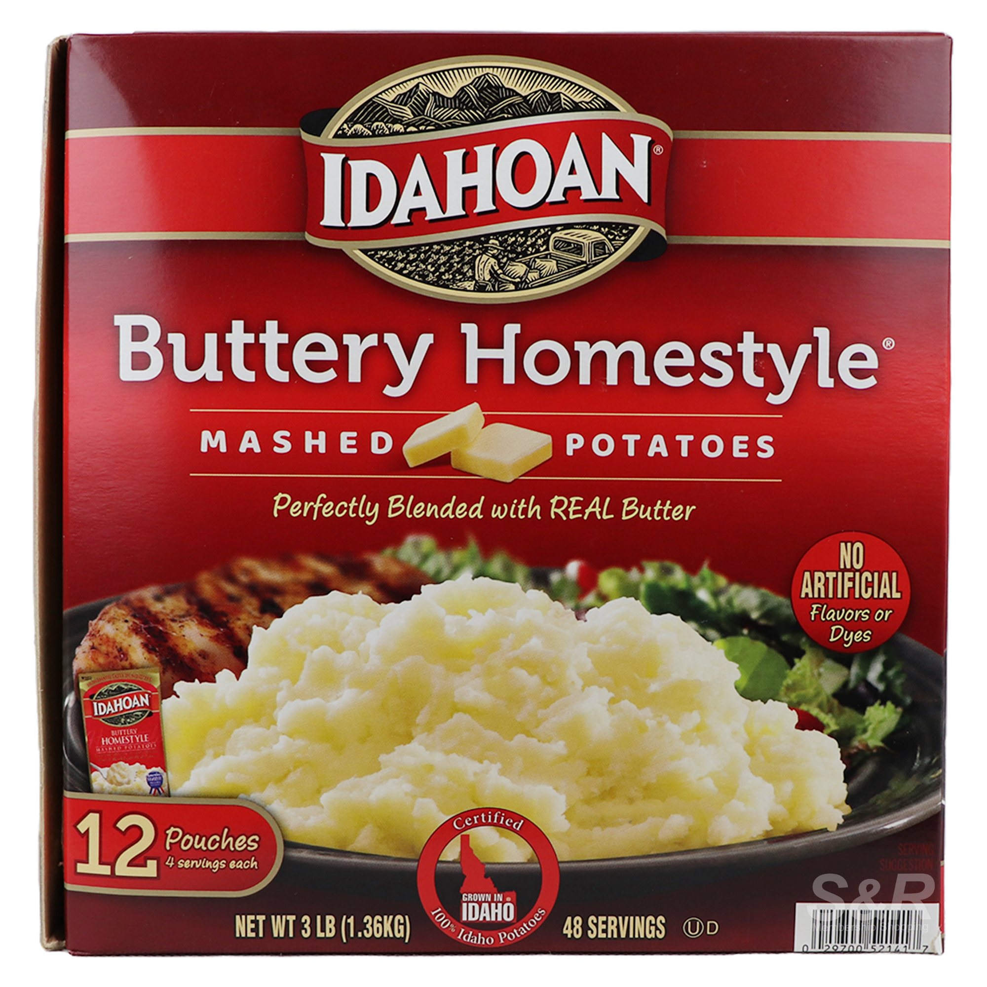 Idahoan Buttery Homestyle Mashed Potato 1.36kg Idahoan Buttery Homestyle Mashed Potato 1.36kg